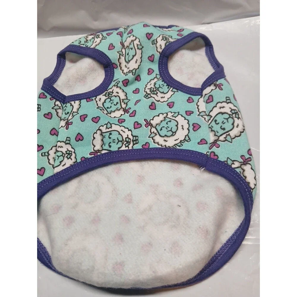 Drooling Dog Dog Shirt Size Small Blue Purple With Sheep